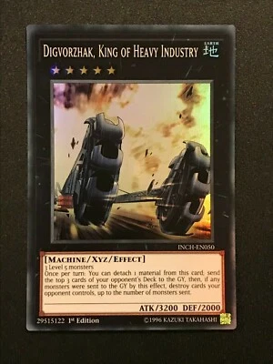 Digvorzhak, King of Heavy Industry | INCH-EN050 | Super Rare | 1st Ed | YuGiOh - Image 1 of 3