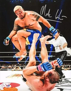 Mark Hunt Signed 11x14 Photo PSA/DNA UFC Pride FC Wanderlei Silva Picture Auto'd - Picture 1 of 4