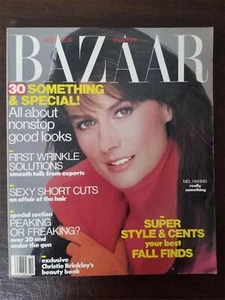 Harper's Bazaar magazine October 1988 Mel Harris VERY GOOD - Picture 1 of 3