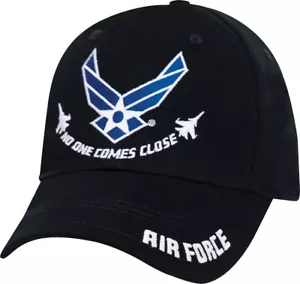 Black Air Force "No One Comes Close" Cap Low Profile US Air Force Hat - Picture 1 of 2