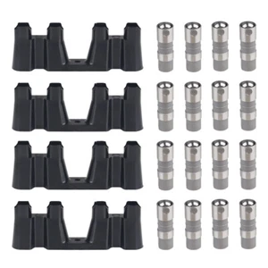 Hydraulic Roller Lifters Set of 16 and 4 Guide Trays For Chevy LS1 LS2 LS3 LS6 - Picture 1 of 7
