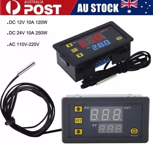 LCD Digital Thermostat Temperature Controller Meter Regulator W3230 DC 12V 24V - Picture 1 of 12