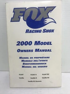 Fox Racing Shox 2000 Model Owners Manual  - Picture 1 of 11