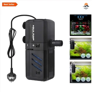 Submersible 6W Aquarium Filter with Adjustable 500L/H Pump for 50-150L Fish T... - Picture 1 of 7