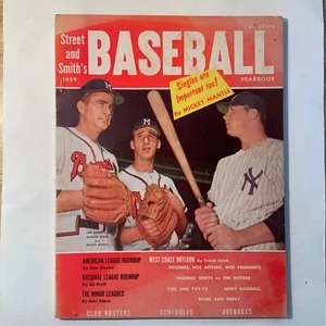 Anuario de béisbol Street & Smith’s 1959 manto, cubierta de Spahn & Burdette en muy buena condición - en muy buena condición+ - Imagen 1 de 3