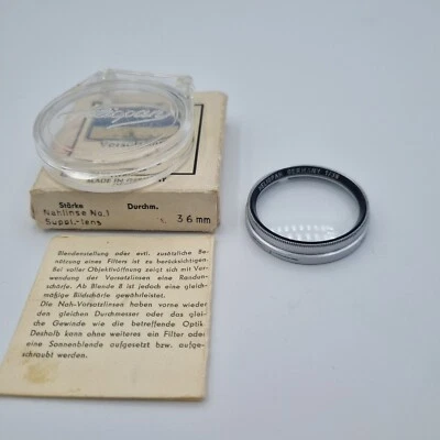 Heliopan 1/36 close up lens filter vintage push on genuine #132 - Image 1 of 3