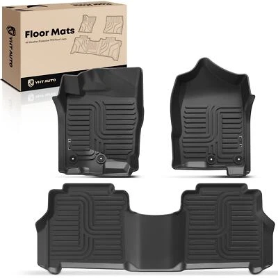 2 alfombrillas delanteras y 1x traseras negras forros para Nissan TITAN 2017-2021 TITAN XD Foto 1 de 4