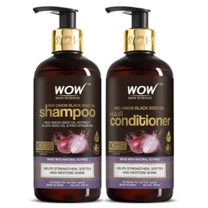 Wow Onion Oil Shampoo & Conditioner Kit With Red Onion Seed Oil, (300ml + 300ml) - Picture 1 of 6