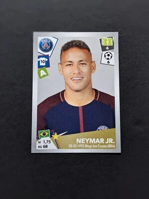 2017-18 Panini Foot Stickers #384 Neymar Jr PSG - Image 1 of 2