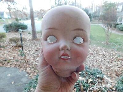 Antigua cabeza de muñeca nipón HORSMAN No.4 SOLO 5,5" Foto 1 de 4