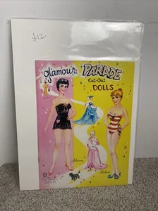 Vintage 1950s Glamour Parade Cut Out Dolls Stevie Books Uncut - Picture 1 of 6