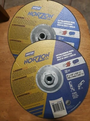 Norton Norzon Plus Cutting/Grinding Wheels 9"X1/8"X5/8-11 (lot of 4) - Image 1 of 3