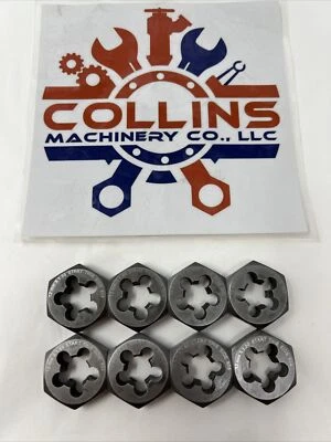 (Lot of 8) M12 X 1.5 Metric 1" Hex Die 808/804 12MM Carbon Steel - Image 1 of 4