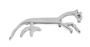 Uffington White Horse Brosche - Zinn von St Justin of Cornwall - 5 cm - Bild 1 von 2