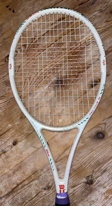 Vintage Wilson Pro Tour 95 Mid Plus PW5 Graphite Tennis Racket With Cover 4 1/4 - Picture 1 of 16