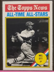2025 Topps Heritage Mel Ott Giants All-Time All-Stars Card - Picture 1 of 1