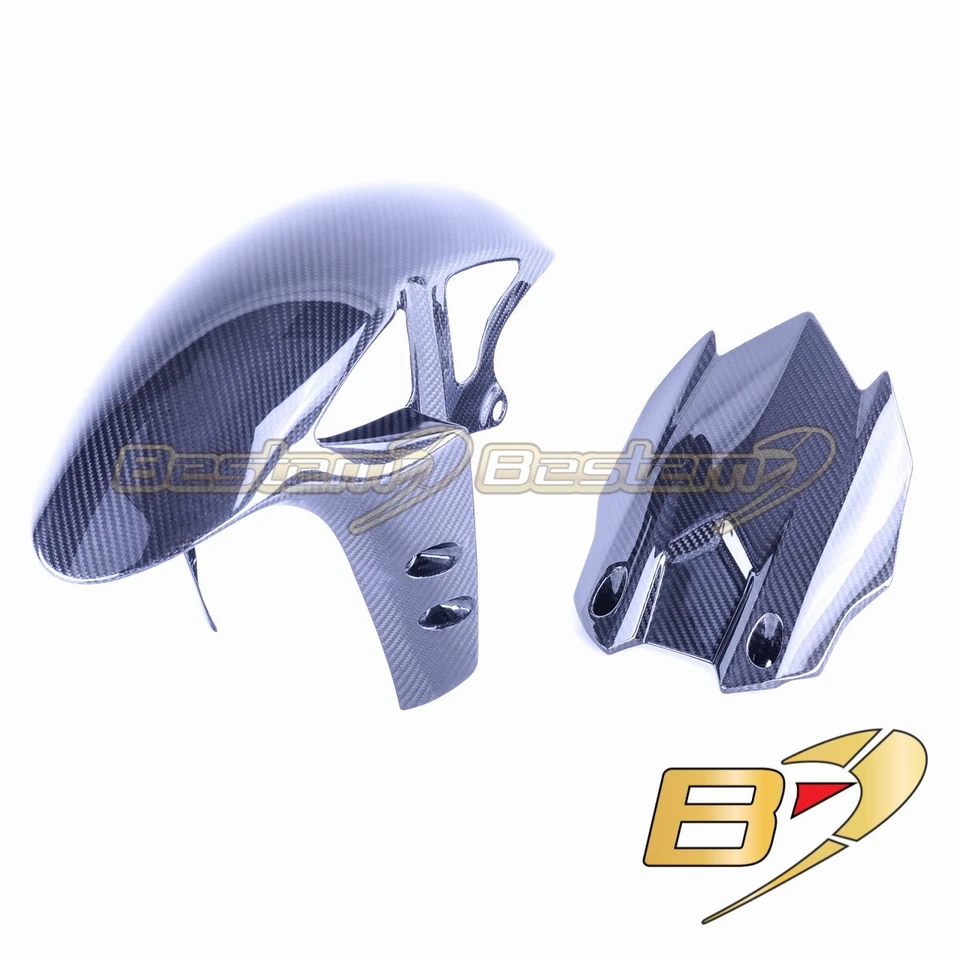 Yamaha R1 2015-2022 Carbon Fiber Front Fender + Rear Hugger Twill Weave - Image 1 of 1