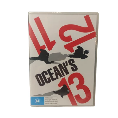 Ocean's 11 12 13 DVD Las Vegas Heist Crime Thriller Mystery Region 4 Brand New - Image 1 of 4