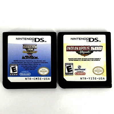 Nintendo DS Game LOT Monster Jam Path of Destruction & Indianapolis 500 Legends - Image 1 of 4