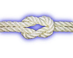 8mm Polyester-Seil 3-schäftig gedreht 1000kg 10m weiß Festmacher Ankerleine PES - Bild 1 von 1