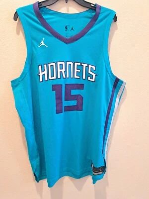Kemba Walker Jordan Brand Hornets Authentic Icon Jersey Size 52 Xl 2018 - Image 1 of 4