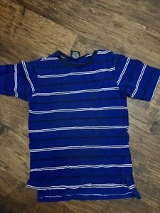 Polo Blue With Black Shirt Short Sleeve Size 4 - Picture 1 of 2
