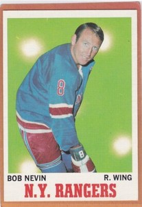1970-71 TOPPS HOCKEY BOB NEVIN #60 RANGERS NM *A13692