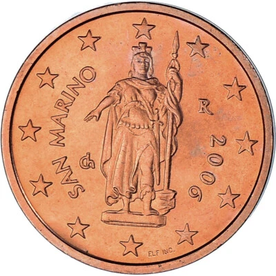 [#1183610] San Marino, 2 Euro Cent, 2006, Rome, MS, Copper Plated Steel, KM:441 - Image 1 of 2