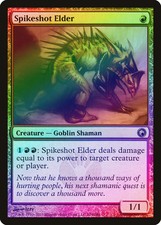 Spikeshot Elder FOIL Scars of Mirrodin PLD Red Rare MAGIC MTG CARD ABUGames