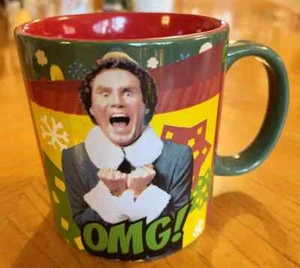 Buddy the Elf "OMG! Santa's Coming, I Know Him!, I Know Him!" 20oz Coffee Mug - Picture 1 of 4