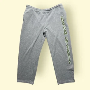 Vintage Chatham University Y2K Jogginghose Grau Herren Large JanSport 2000s - Bild 1 von 4