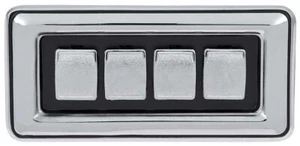 Power Window Switch 4 Convex Buttons 77-78 B-Body - Bild 1 von 2