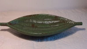MCM Art Pottery Trinket Cracker Dish Glazed Ceramic Coffee Table Accent - Picture 1 of 11
