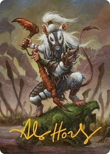 MTG Ink-Eyes, Servant of Oni 50 Gold Stamped Signature Art Series Bloomburrow - Picture 1 of 1