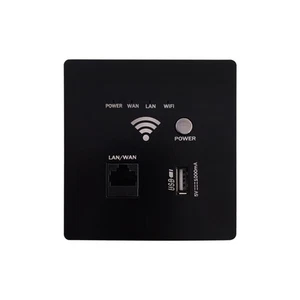 Router   da Parete AP300Mbps con Presa USB e Pannello di Ricarica WiFi B8Z92109 - Imagen 1 de 9