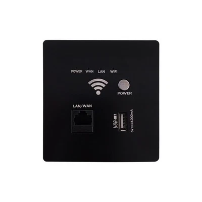 Router   da Parete AP300Mbps con Presa USB e Pannello di Ricarica WiFi B8Z92109 - Imagen 1 de 4