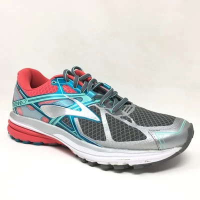 Brooks Ravenna 7 Running Shoes Sneakers Womens Size 7 D Wide Gray Blue Pink Gym - Image 1 of 4