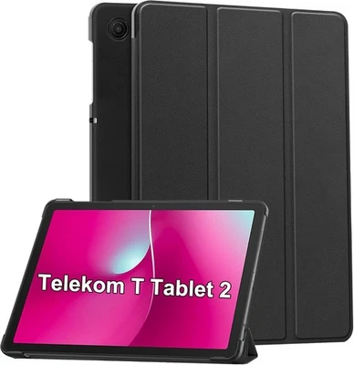 Rojeuinn Hülle für Telekom T Tablet 2 10.1" 2025 Tablette Case Cover -Schwarz