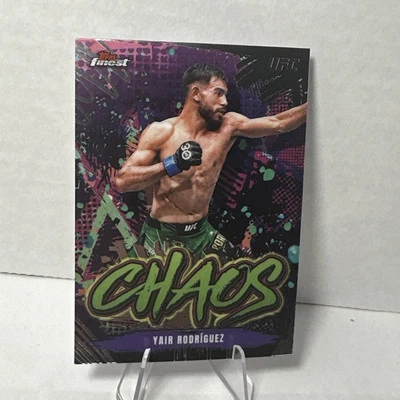 2024 Topps Finest UFC - Yair Rodriguez Chaos Refractor #CHA-27 - Image 1 of 2