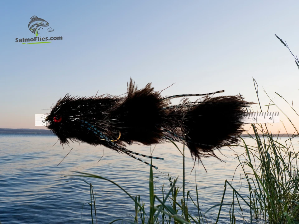 🎣3x Heisenberg Streamer (Black) | #2, 13cm | Tandem-Rig, Hecht, Zander, Forelle - Bild 1 von 1