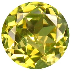 0,46 ct AAA ausgezeichnete runde Form (5 x 5 mm) ausgefallener goldgelber Tansanit - Bild 1 von 1