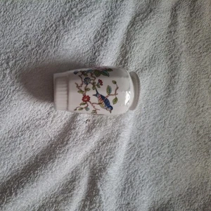 Aynsley Vase Floral Decorative Home Decor White Bone China 9cm - Picture 1 of 3