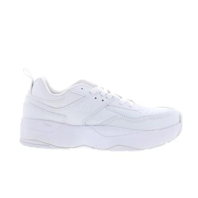 DC E.Tribeka Platform Womens White Leather Skate Inspired Sneakers Shoes - Image 1 of 4