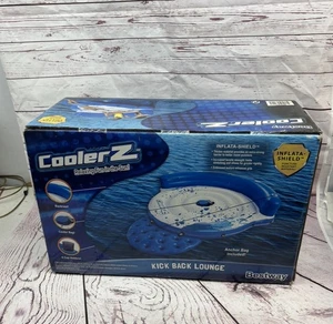 Bestway CoolerZ Tropical Breeze schwimmendes Insel Lounge Floß - blau/weiß - Bild 1 von 6