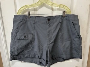 Camisas utilitarias grises Time & True para mujer talla 20 espalda elástica. Nuevo con etiquetas - Imagen 1 de 2