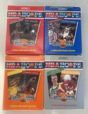 1990-91 NBA HOOPS COLLECT-A-BOOKS 1-4 Basketball (Series 1) JORDAN IMPORT OVP!!