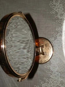14" Eiffel Tower 2 Sided Mirror Gold Metal Color Vanity Makeup Mirror "Danielle" - Picture 1 of 4