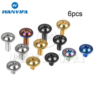 Wanyifa Titanium Bolts M6x10 15 20mm T30 Torx Head Screw Bike Fasteners 2/6pcs - Picture 1 of 19