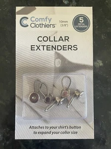 Bequeme Clothiers Metallkragenverlängerer für Hemden (Metallknopfverlängerung) - Bild 1 von 1
