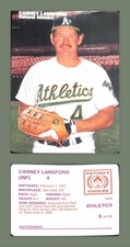⚓️🔥1988 Mother's Cookies Oakland Athletics Stadium Giveaway CarneyLansford #6